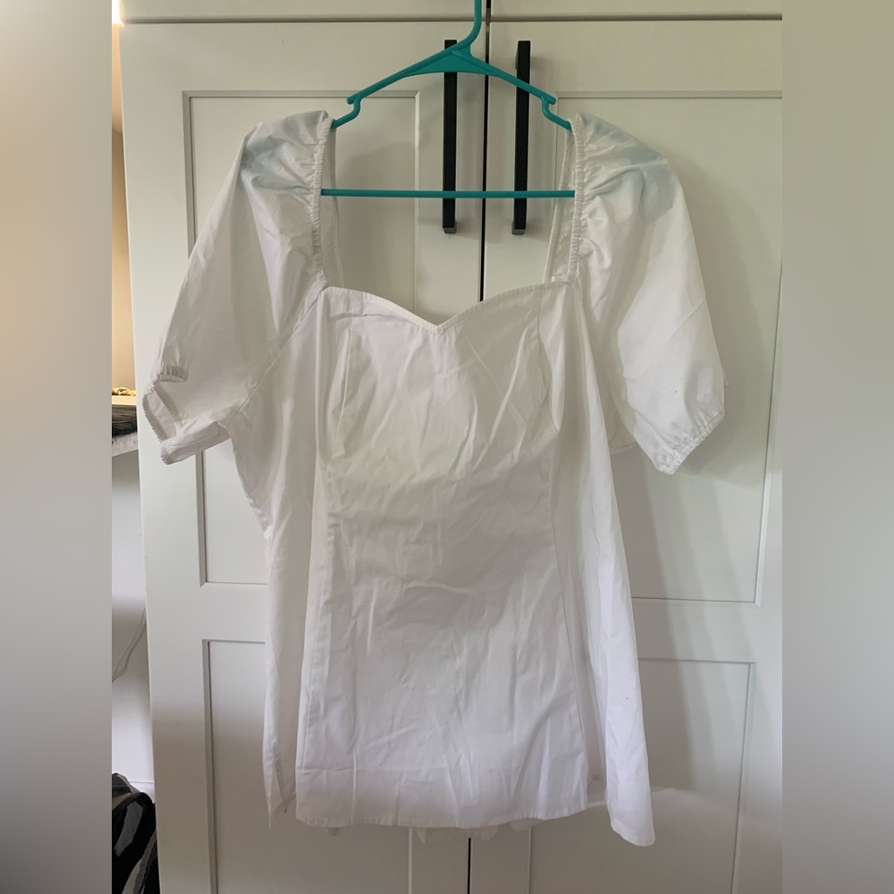 Lane Bryant Classic White Blouse